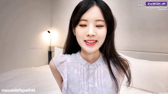 Not saint babe makes blowjob in the hotel / Dahyun (다현 트와이스) fakeapp