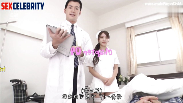 Slutty nurse Liu Shishi shows off her panties, fakeapp (刘诗诗 人工智能)