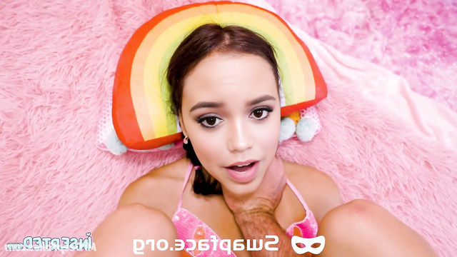 Depraved chick Jenna Ortega undressed for sex