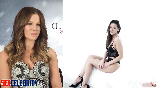 I smack [face swap] Kate Beckinsale plump ass with my hands