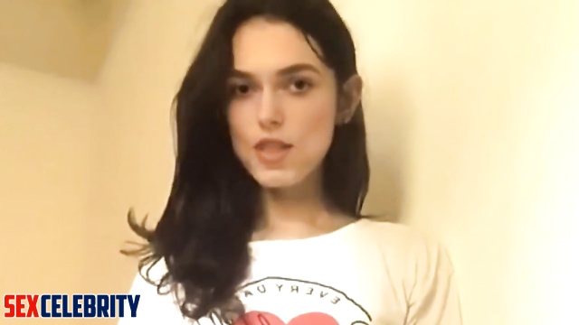 Keira Knightley plays with her big hard dick in a Brunch Club shirt