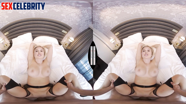 Busty blonde fucked in luxury hotel - Millie Bobby Brown pov face swap