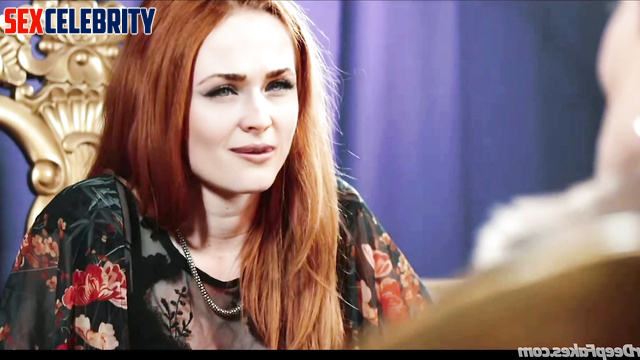 Deepfake Sophie Turner takes cock deep in pussy in recording studio