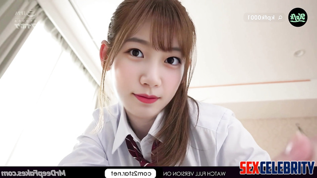 카즈하 르세라핌 obedient schoolgirl makes everything what you want, ai Kazuha