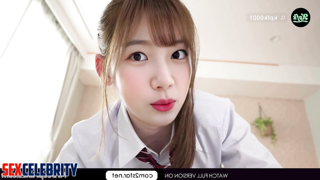 카즈하 르세라핌 obedient schoolgirl makes everything what you want, ai Kazuha