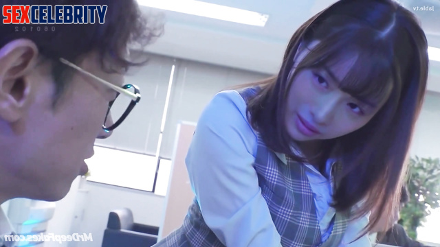 Lustful Satomi Ishihara (石原 さとみ ポルノ) seduced modest colleague - fakeapp