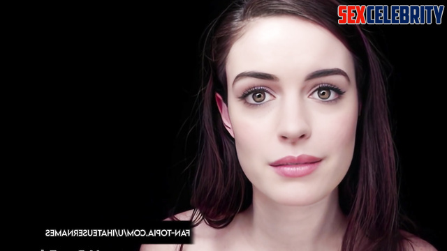 Cute slut Anne Hathaway wants to do her sex thing - face swap