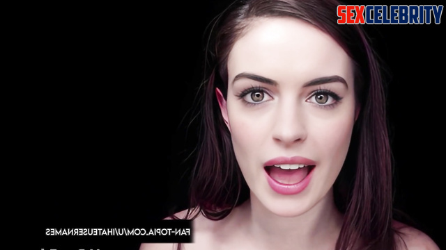 Cute slut Anne Hathaway wants to do her sex thing - face swap