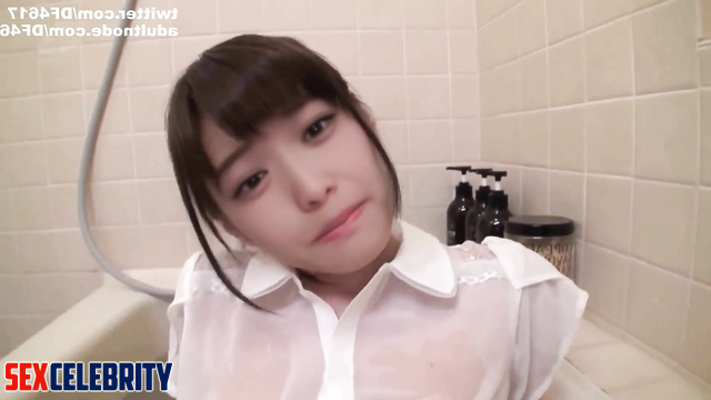 Hot Matsumura Sayuri gets nasty in bathroom - AI (松村沙友理 乃木坂46 フェラ 人工知能) [PREMIUM]