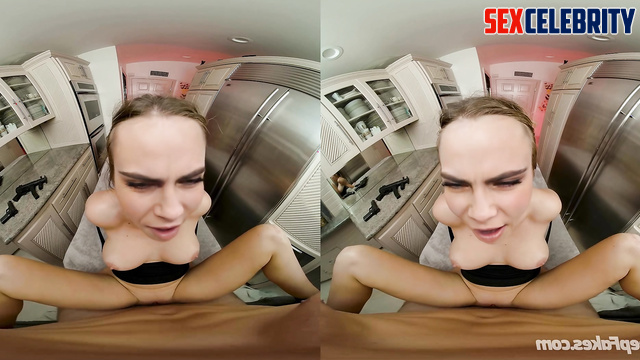 Busty beauty Cara Delevingne in VR deepfake sex scene