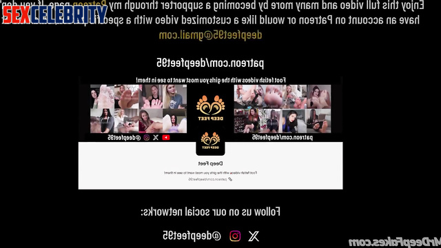 Sexy blonde licking her toes and heels / Park Min-Young 박민영 가짜 연예인 포르노 ai