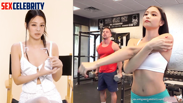 She's not shy about sex in the gym, look - Jennie (제 블랙핑크) pov face swap