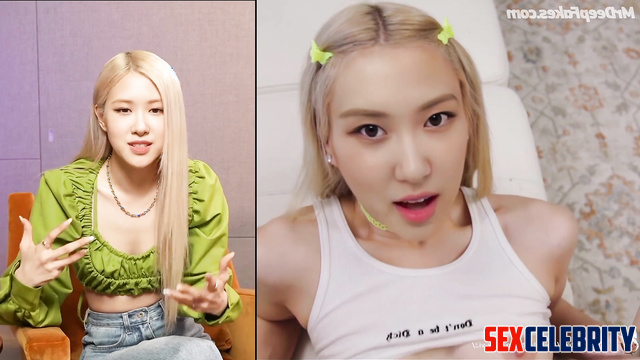 She loves to suck not only cocks but also balls - Rose (로제 블랙핑크) fakeapp