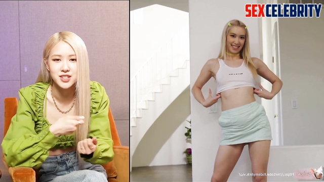 She loves to suck not only cocks but also balls - Rose (로제 블랙핑크) fakeapp