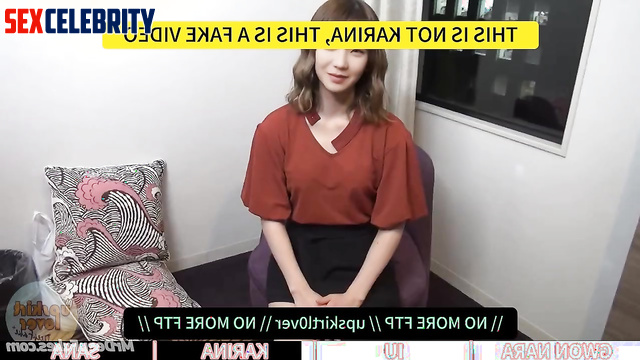 Threesome was captured on cam, fake Nara, IU, Karina, Sana 권나라 이지은 헬로비너스