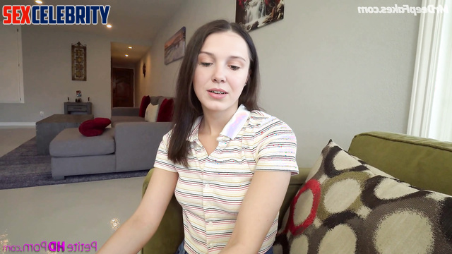 Millie Bobby Brown in cool adult tapes - your dirty balls in her mouth
