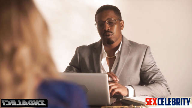 Curvy secretary made titsjob to her black boss, look / Kaley Cuoco A.I.