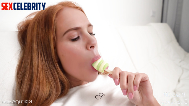[AI] Redhead bombshell Elizabeth Olsen testing her new sex toy