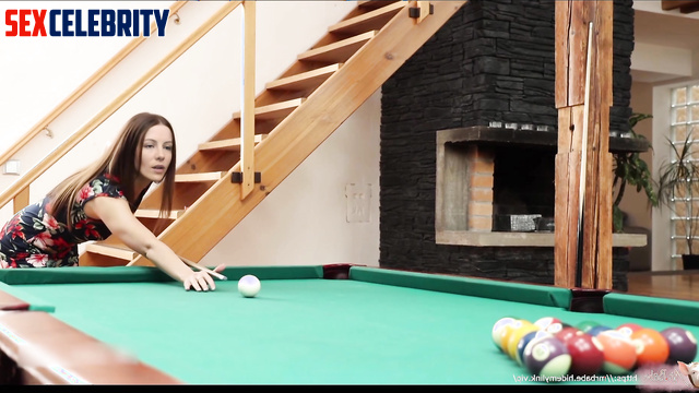 (AI fakes) Sensual fuck on the pool table w/ Kate Beckinsale