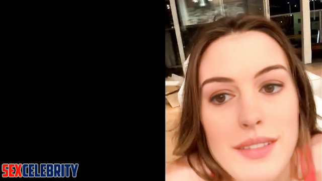 Leaked Deepfake! Hollywood celeb Anne Hathaway shows how to jerk off