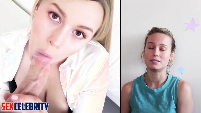 Busty wife Brie Larson rides her man after long day at work /fakes