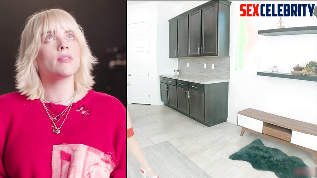 Blonde in nurse suit having fun with her fake patient, ai Billie Eilish