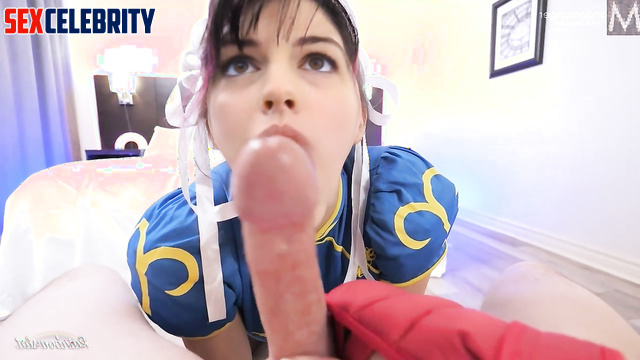 Mind-blowing sex with an anal plug inside - Anne Hathaway face swap