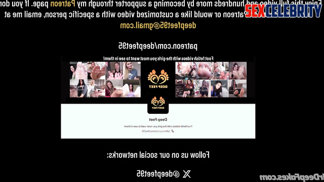 Emma Watson deepfake erotic solo gives you jerk off instructions while licking her feet