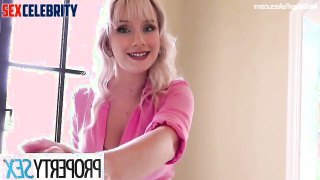 Bryce Dallas Howard face swap POV seduces with her huge breasts and receives cunnilingus