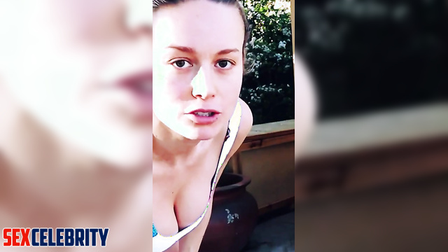 Fake Brie Larson in swimsuit