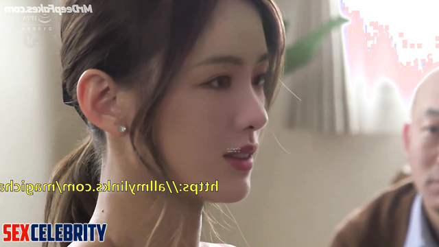 Old fart licking her wet and hairy pussy - Chen Duling (陈都灵 性爱场面) fakeapp