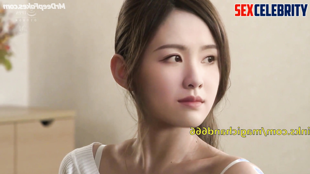 Old fart licking her wet and hairy pussy - Chen Duling (陈都灵 性爱场面) fakeapp