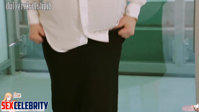 Secretary was spanked for not doing her job well, fake Charlize Theron