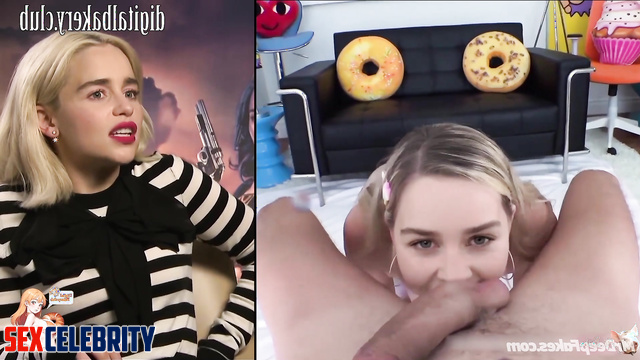 All her holes were fucked and licked - Emilia Clarke hot celebrity sex