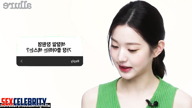 She made a stranger cum on her face, fake Wonyoung IVE 장원영 딥 페이크 에로틱
