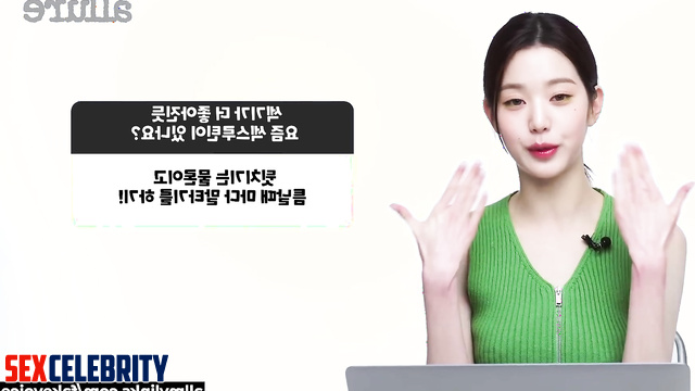 She made a stranger cum on her face, fake Wonyoung IVE 장원영 딥 페이크 에로틱