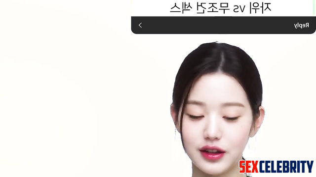 She made a stranger cum on her face, fake Wonyoung IVE 장원영 딥 페이크 에로틱