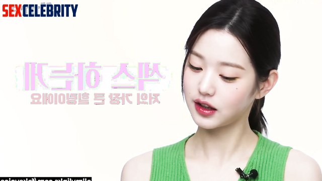 She made a stranger cum on her face, fake Wonyoung IVE 장원영 딥 페이크 에로틱