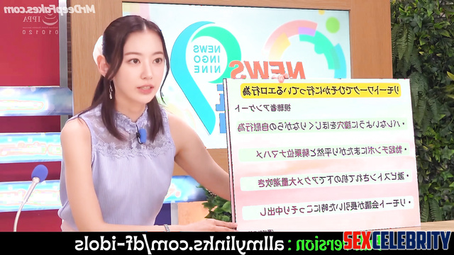 Squirt during the news broadcast, look (Sakura fakeapp) 사쿠라 르세라핌 아이즈원