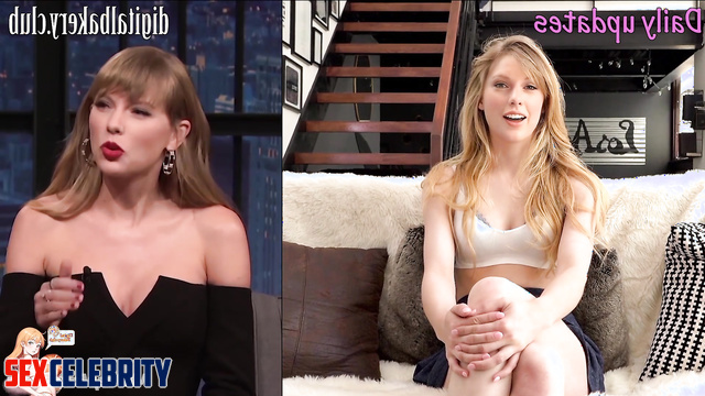 Huge facial for cute little girl Taylor Swift [face swap]