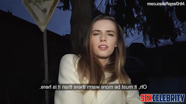 Maya Hawke deepfake porn decides to warm up on a cold dark evening with hot sex