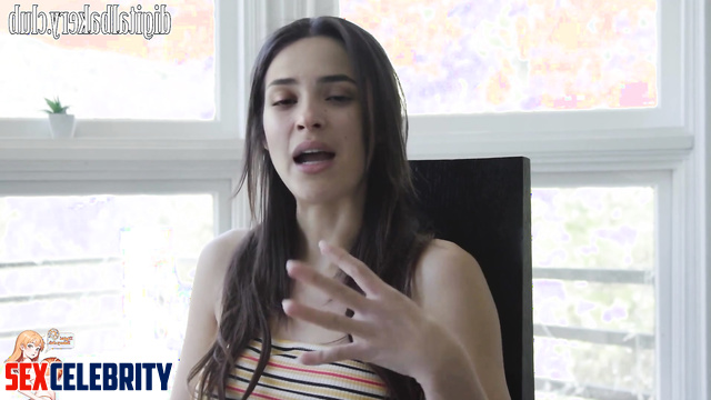 Young and sultry Adria Arjona real fake is ready to give her pussy to be torn apart