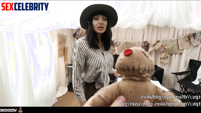 Guy made her voodoo doll do indecent things, Angelina Jolie pov sex scene
