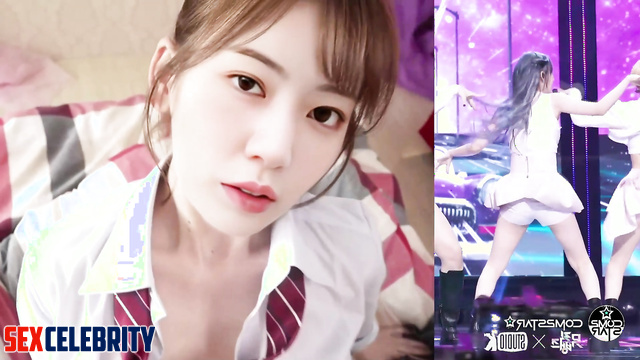 사쿠라 아이즈원 르세라핌 pretty Sakura enjoying your movements being on top, fakeapp