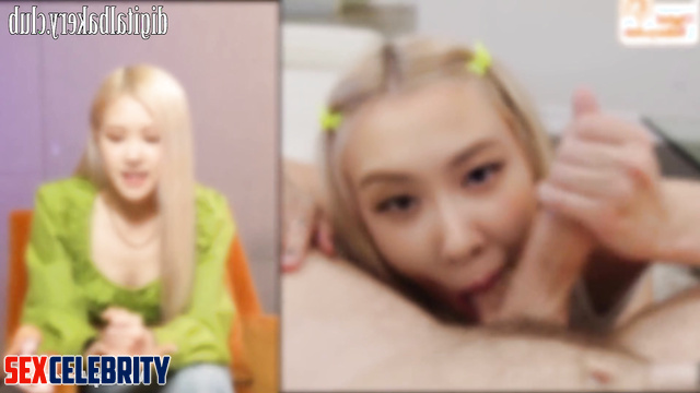 BLACKPINK (블랙핑크) / Sexy blonde pleasuring big cock - POV Rose 로제 섹스