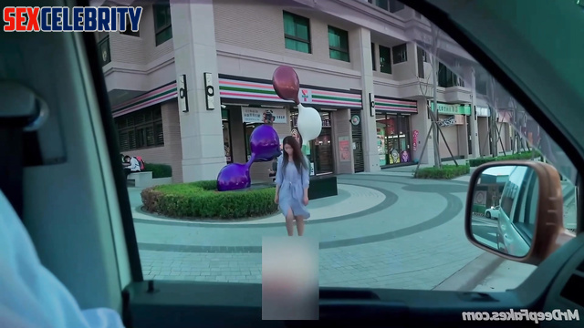 Angelababy face swap and her amazing sexual adventures right in the car! 楊穎 假名人色情片