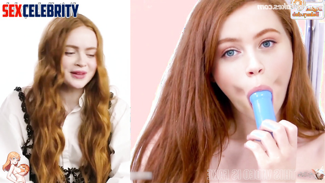 Hot game in the bath with a toy that her boyfriend gave her ai Sadie Sink