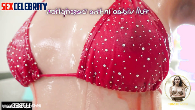 Zendaya deepfake porn covered in oil teases you and caresses her pussy