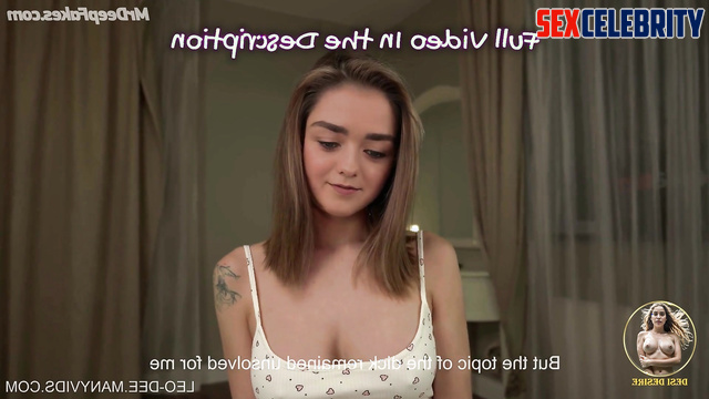 Pretty Maisie Williams is going to make you handjob (real fake)