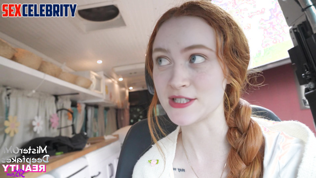 She snuck into your trailer to fuck you hard - Sadie Sink pov ai scenes